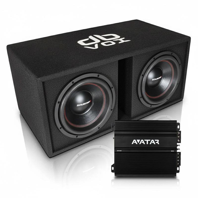 2x12" Soundmax SX-FX12.D4 dBVox låda Ampkit