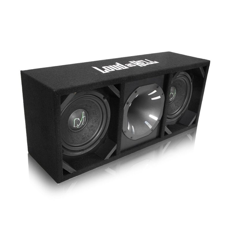 2x8" LW-80A4 Pro låda med Inferno Horn