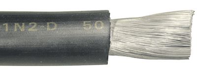 Skyllermarks Rubber-insulated 50mm2 black OFC
