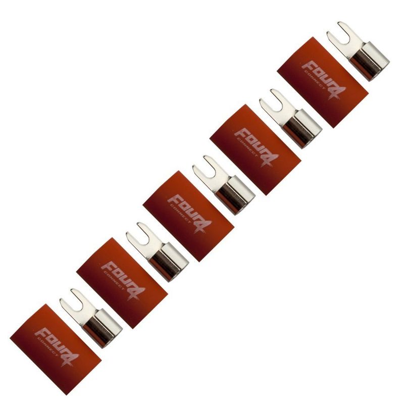 Gaffelkabelsko 20mm2, 5x Röd