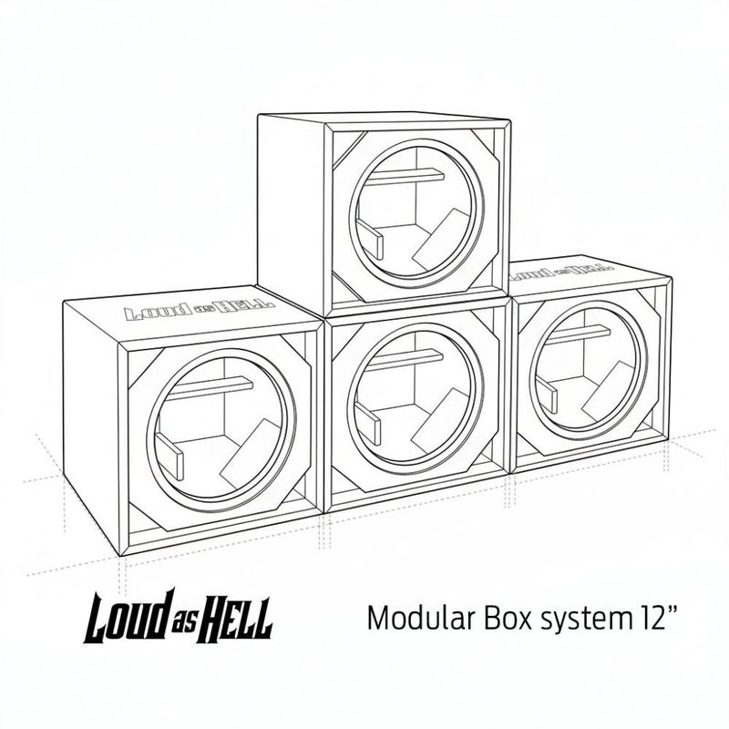Loud as Hell 1x12" Midbaslåda
