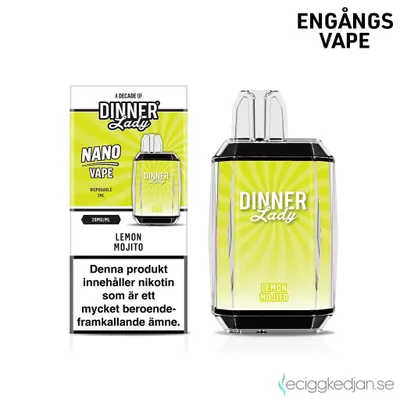 Dinner Lady Nano Cube | Lemon Mojito | Engångsvape