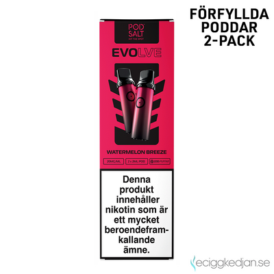 Pod Salt Evolve Pod | Watermelon Breeze | Förfylld Pod | OBS! Utgånget Datum