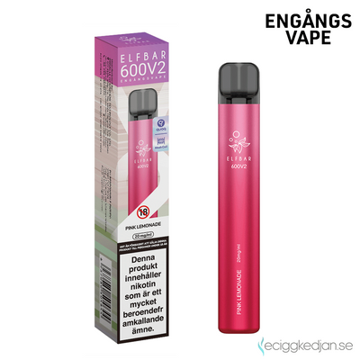 Elfbar V2 | Pink Lemonade | Engångsvape | OBS!! Kort Datum / Utgånget Datum
