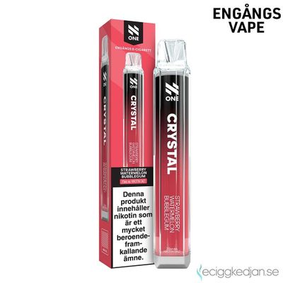 N One Crystal | Strawberry Watermelon Bubblegum | Engångsvape