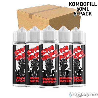 Sin Vape | Komplett Pack | 5st*Kombofill 60ml