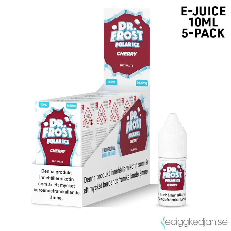 Dr Frost Polar Ice Nic Salt | Cherry | 10ml E-Juice | 14,5mg Saltnikotin | 5pack