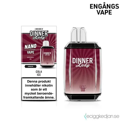 Dinner Lady Nano Cube | Cola Ice | Engångsvape