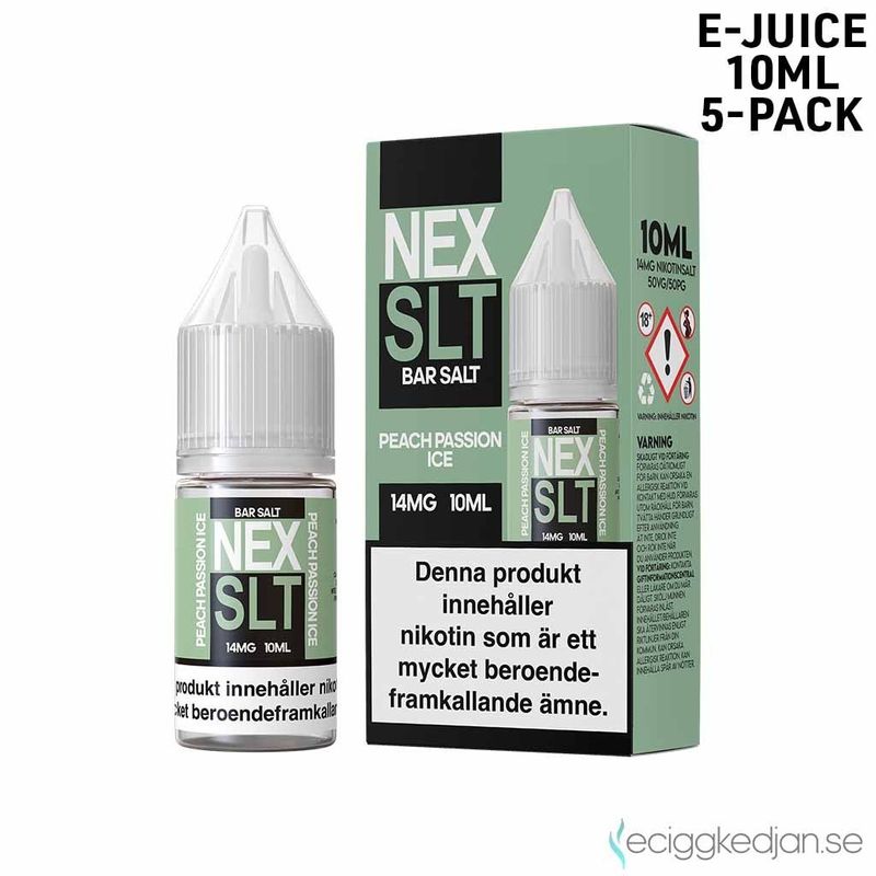 NEX SLT ICE | Peach Passion Ice | 10ml E-Juice | 5pack