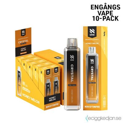 N One Crystal ZERO | Honey Melon | Engångsvape | 10pack