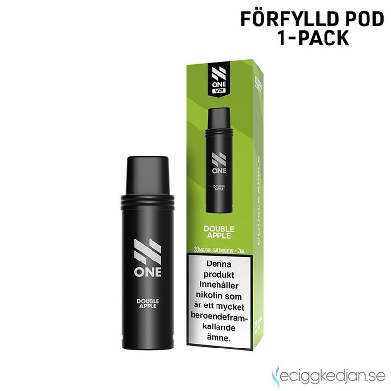 N One Pod V2 | Double Apple | Förfylld Pod
