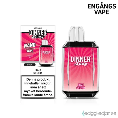 Dinner Lady Nano Cube | Fizzy Cherry | Engångsvape