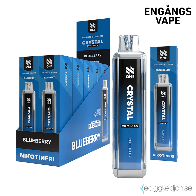 N One Crystal ZERO | Blueberry | Engångsvape | 10pack