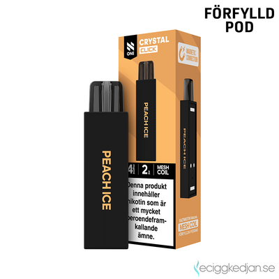 Pod Click | N One Crystal | Peach Ice | Förfylld 14mg Pod