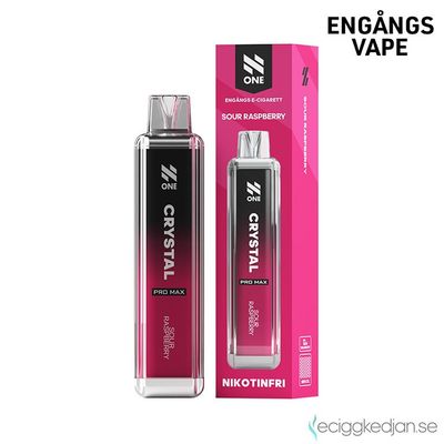 N One Crystal ZERO | Sour Raspberry | Engångsvape