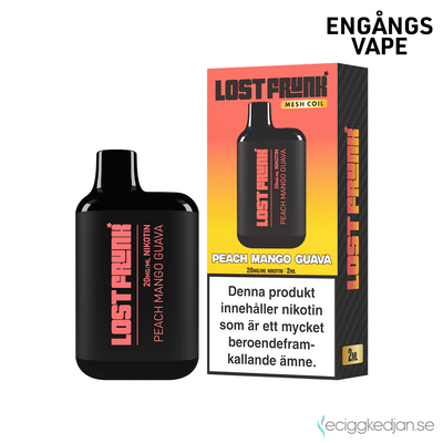 Lost Frunk | Peach Mango Guava | Engångsvape | 20mg | OBS!! Kort Datum / Utgånget Datum