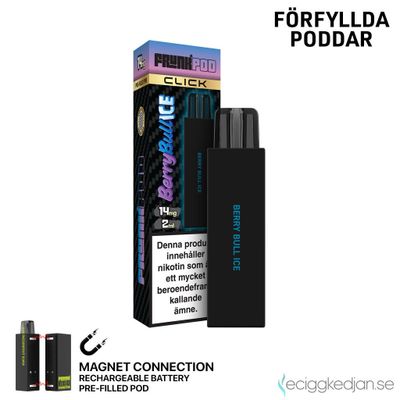 Frunk Pod Click Mesh | Berry Bull Ice | Förfylld 14mg Pod