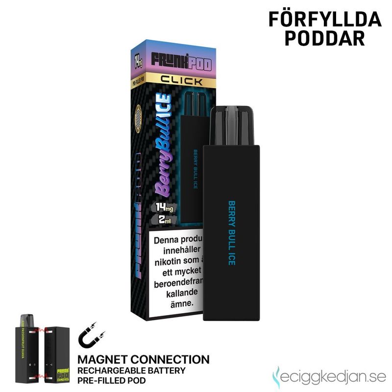 Frunk Pod Click Mesh | Berry Bull Ice | Förfylld 14mg Pod