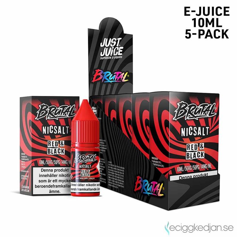 Just Juice Brutal | Red Black | 10ml E-Juice | 5pack