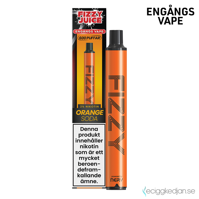 Fizzy | Orange Soda | Engångsvape | OBS!! Utgånget Datum