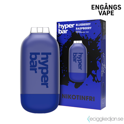 Hyper Bar ZERO | Blueberry Raspberry | Engångsvape