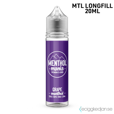 Menthol Mania | Grape Menthol | 20ml Longfill