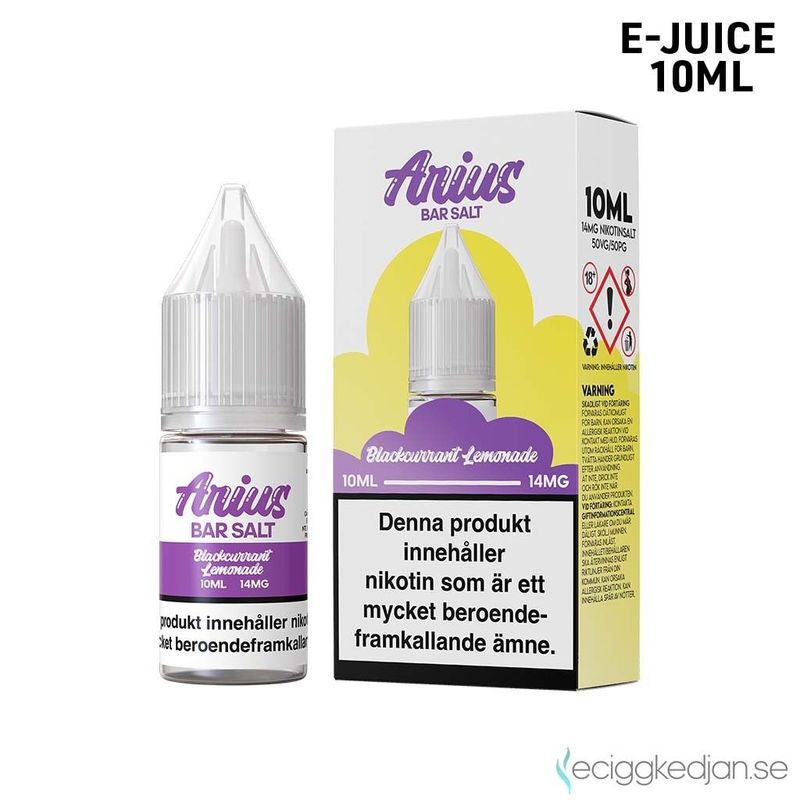 Arius Bar Salt Fruity | Blackcurrant Lemonade | 10ml E-Juice