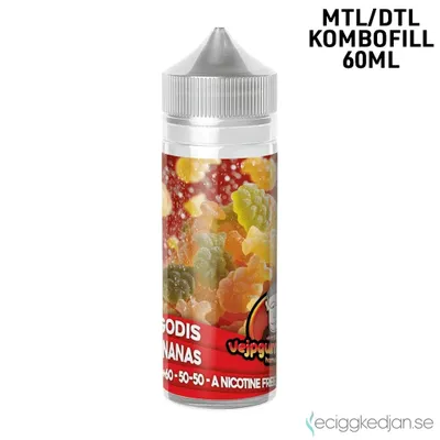 Vejpgummans Godis | Ananas | 60ml Kombofill
