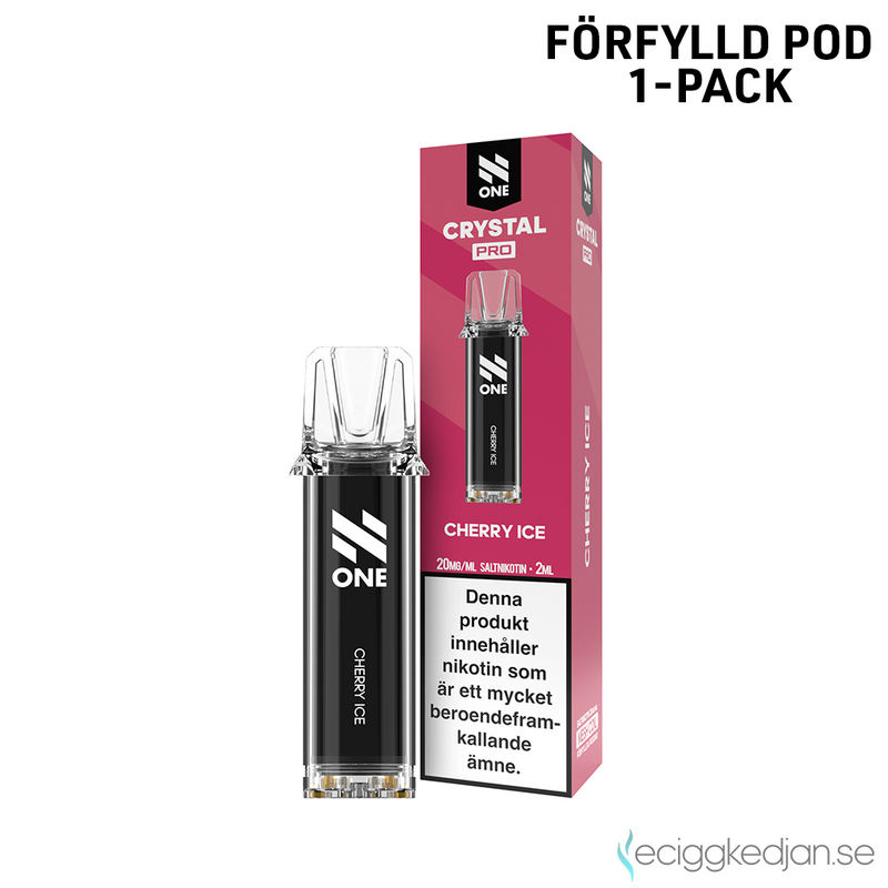 N One Crystal PRO | Cherry Ice | Förfylld Pod