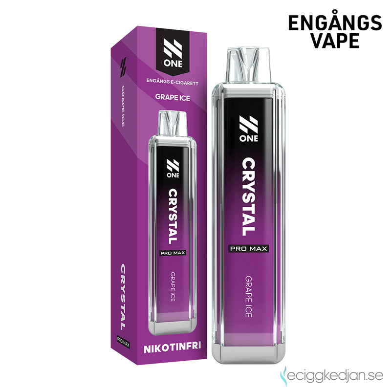 N One Crystal ZERO | Grape Ice | Engångsvape