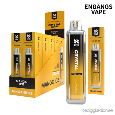 N One Crystal ZERO | Mango Ice | Engångsvape | 10pack