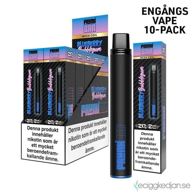 Frunk Bar | Blueberry Bubblegum | Engångsvape | 10pack