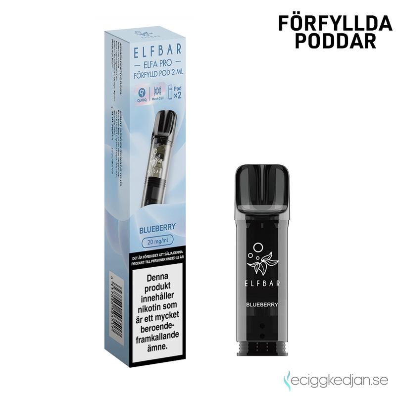 Elfa Mesh Pod | Blueberry | Förfylld Pod | 2pack | OBS!! Utgånget Datum
