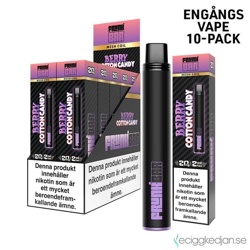 Frunk Bar | Berry Cotton Candy | Engångsvape | 10pack