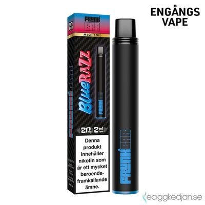 Frunk Bar | Blue Razz | Engångsvape | Kort/Utgående datum