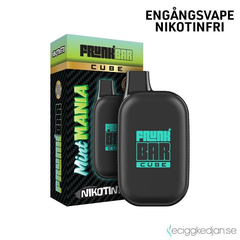 Frunk Bar Cube ZERO | Mint Mania | Nikotinfri Engångsvape