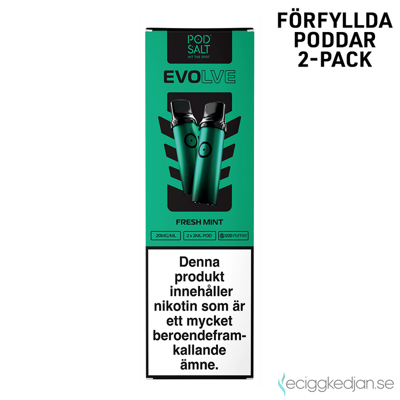 Pod Salt Evolve Pod | Fresh Mint | Förfylld Pod | OBS! Utgånget Datum