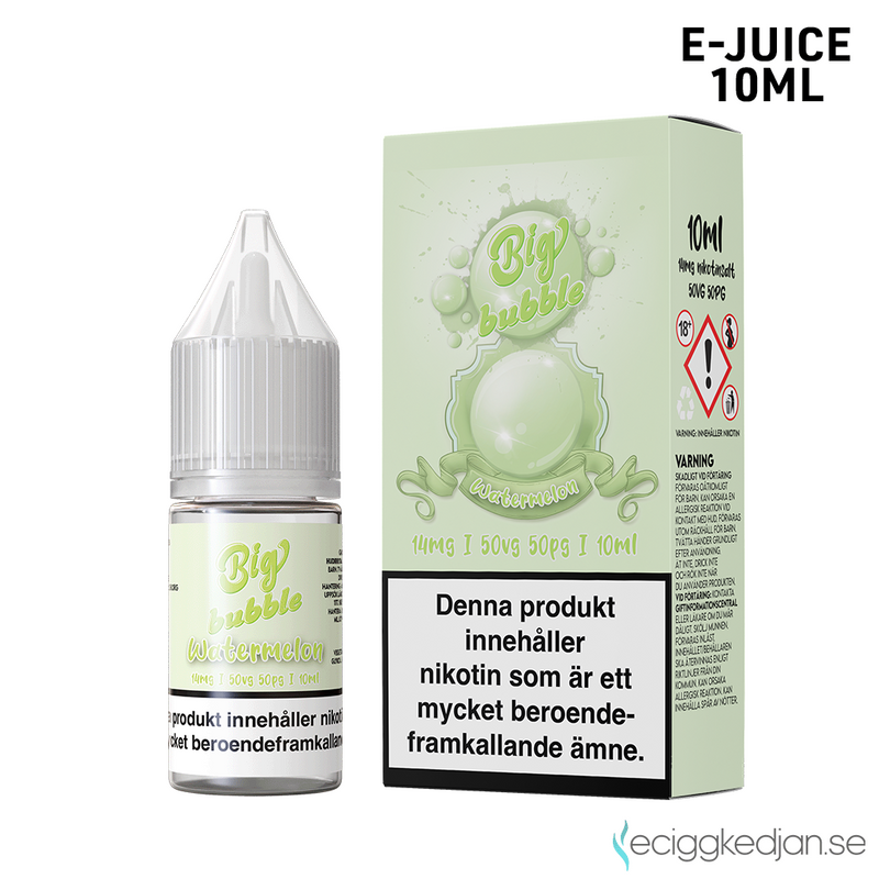 Big Bubble | Watermelon | 10ml E-Juice | OBS!! Kort/Utgånget Datum