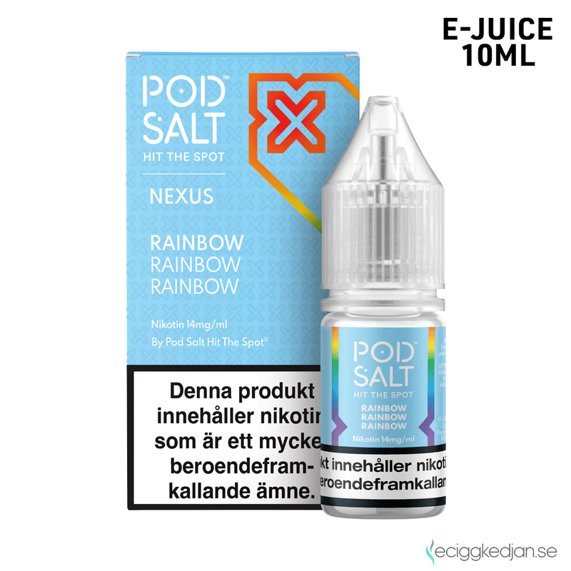 Pod Salt Nexus | Rainbow | 10ml E-Juice | OBS!! Kort/Utgånget Datum