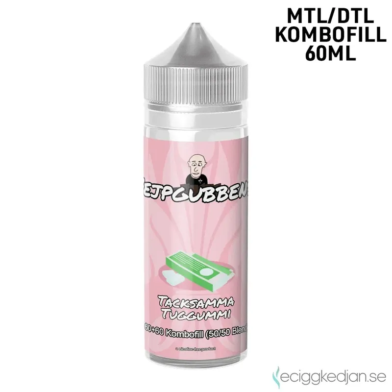 Vejpgubbens | Tacksamma Tuggummi | 60ml Kombofill