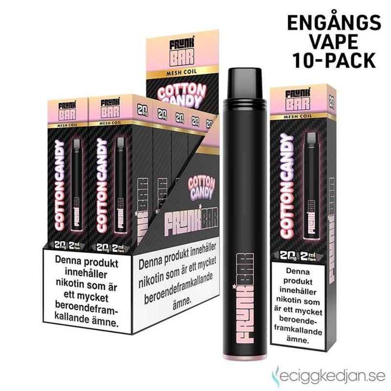 Frunk Bar | Cotton Candy | Engångsvape | 10pack