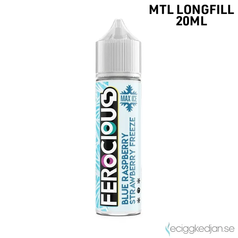 Ferocious | Blue Raspberry Strawberry Freeze | 20ml Longfill
