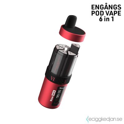 N ONE 6in1 Kit | Strawberry Watermelon Bubblegum 6*2ml | Engångsvape | 14mg | 1pack