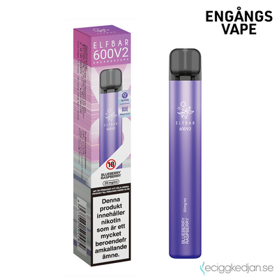 Elfbar V2 | Blueberry Raspberry | Engångsvape | OBS!! Kort Datum / Utgånget Datum