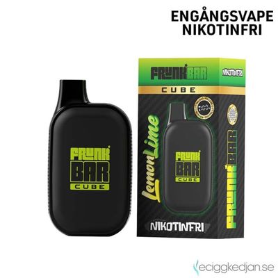 Frunk Bar Cube ZERO | Lemon Lime | Nikotinfri Engångsvape