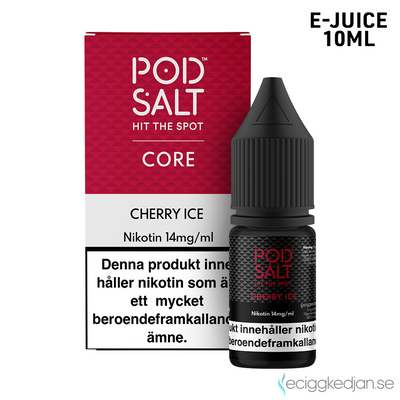 Pod Salt Core | Cherry Ice | 10ml E-Juice | OBS!! Kort/Utgånget Datum