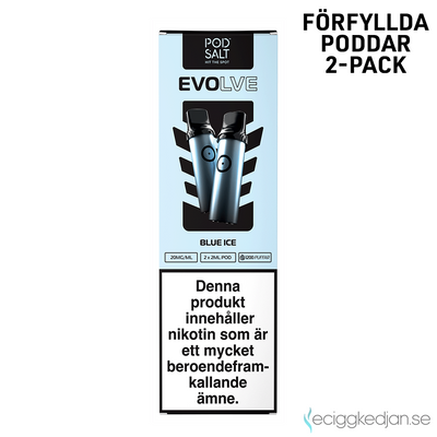 Pod Salt Evolve Pod | Blue Ice | Förfylld Pod | OBS! Utgånget Datum
