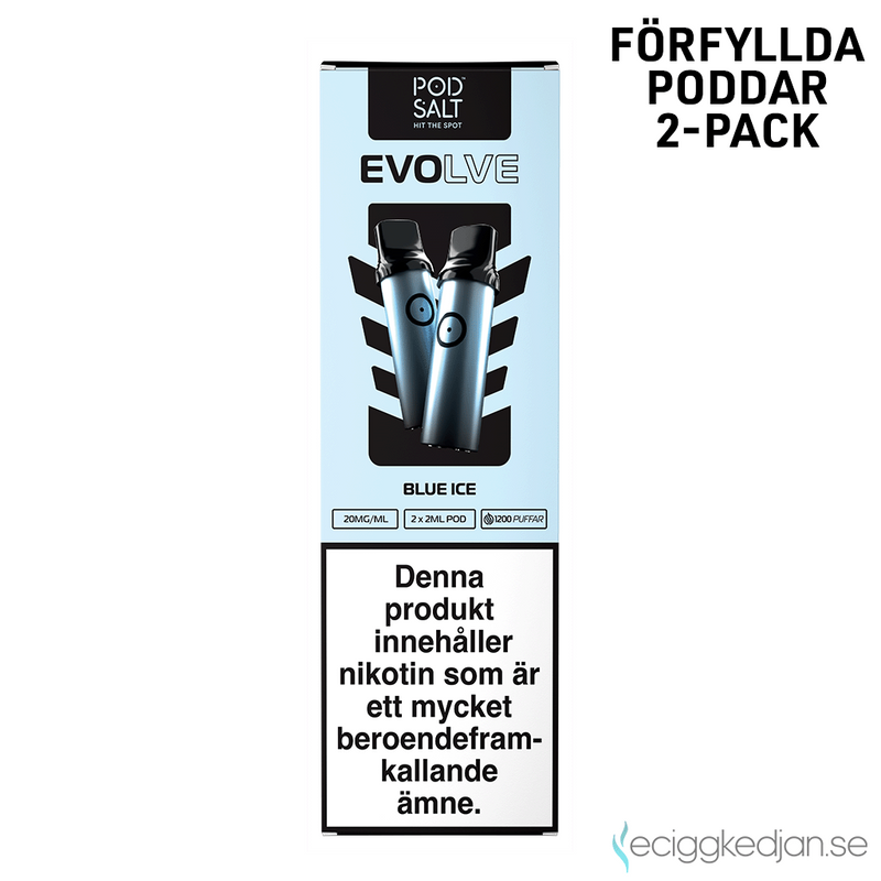 Pod Salt Evolve Pod | Blue Ice | Förfylld Pod | OBS! Utgånget Datum