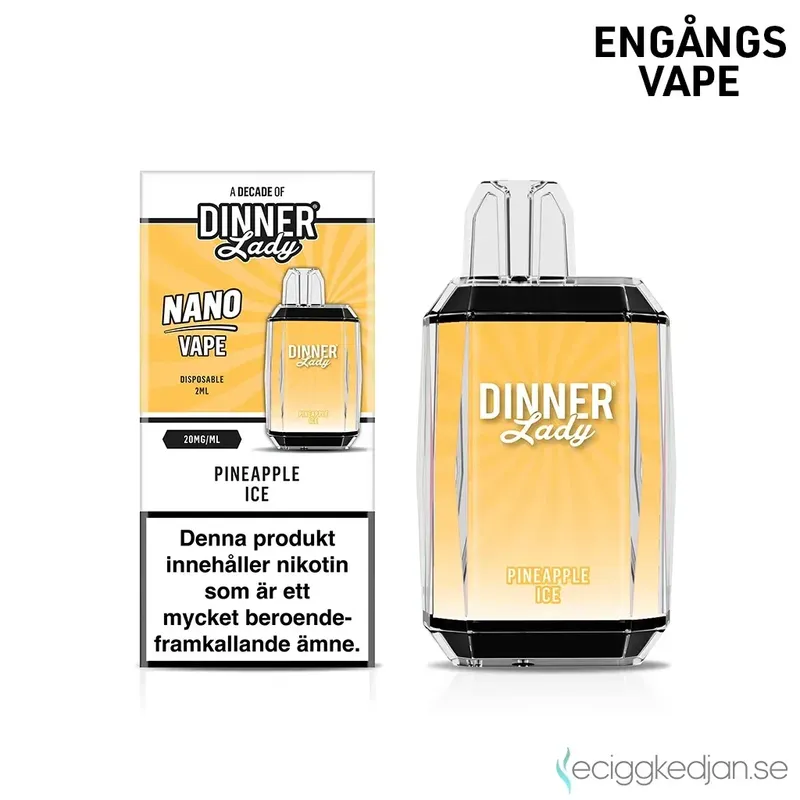 Dinner Lady Nano Cube | Pineapple Ice | Engångsvape