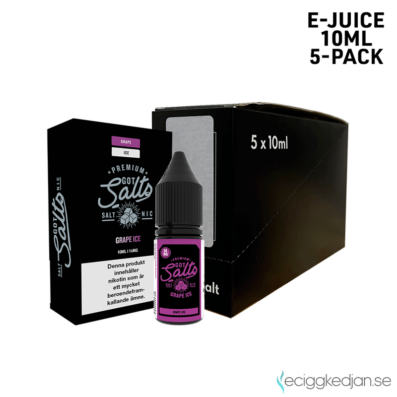 Got Salts | Grape Ice | 10ml E-Juice | 5pack